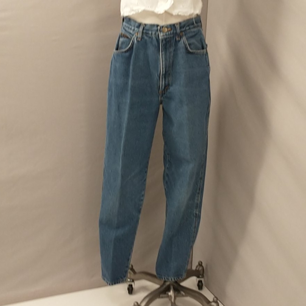 Vintage Chic High Waisted Mom Jeans 100% Cotton Denim szMrk14 Waist 29.5" SeeMes